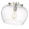 Z-Lite Joliet 1 Light Semi Flush Mount, Brushed Nickel & Clear 473SF13-BN - alternate 2